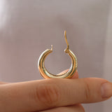 14k Gold | Bold Round Hoop Earrings