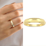 14k Gold | Patterned Band Ring