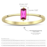 14k Gold | Purple Zircon Ring