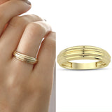 14k Gold | Croissant Ring