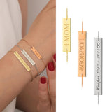 10k Gold | Personalized Bar Nameplate Bracelet