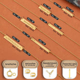 10k Gold | Horizontal Name Bar Necklace