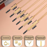 10k Gold | Vertical Name Bar Necklace