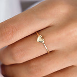 14k Gold | Initial Heart Ring