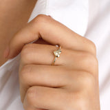 14k Gold | Initial Heart Ring