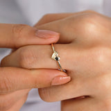 14k Gold | Initial Heart Ring