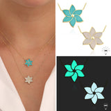 14k Gold | Luminous Jasmine Flower Necklace