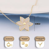 14k Gold | Luminous Jasmine Flower Necklace