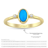 14k Gold | Turquoise Statement Ring