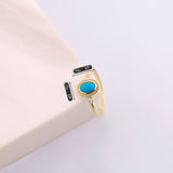 14k Gold | Turquoise Statement Ring