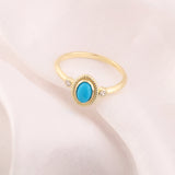 14k Gold | Turquoise Statement Ring