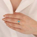 14k Gold | Turquoise Statement Ring