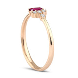 14k Gold | Red Ruby Ring