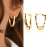 14k Gold | Long Dome Earrings