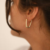 14k Gold | Long Dome Earrings