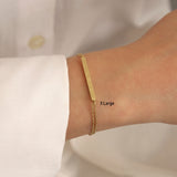 14k Gold | Bar Cremation Urn / Ash Holder Bracelet