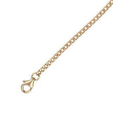 14k Gold | Red Heart Curb Chain & Paperclip Link Bracelet