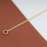 14k Gold | 4mm Herringbone Bracelet with Sailor Clasp