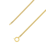 14k Gold | 4mm Herringbone Bracelet with Sailor Clasp