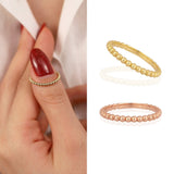 14k Gold | Beaded Ring