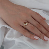 14k Gold | Oval Diaspore Gemstone Ring