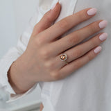 14k Gold | Oval Diaspore Gemstone Ring