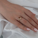 14k Gold | Oval Diaspore Gemstone Ring