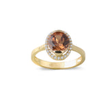 14k Gold | Oval Diaspore Gemstone Ring