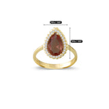 14k Gold | Diaspore Teardrop Ring