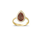 14k Gold | Diaspore Teardrop Ring