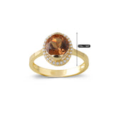 14k Gold | Diaspore Gemstone Round Ring