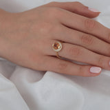 14k Gold | Diaspore Gemstone Round Ring