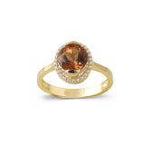 14k Gold | Diaspore Gemstone Round Ring