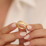 14k Gold | Perforated Design Ring