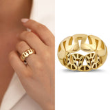 14k Gold | Bold Wave Ring