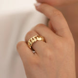 14k Gold | Bold Wave Ring