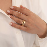 14k Gold | Bold Wave Ring