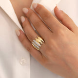 14k Gold | Marquise Cut Dome Ring