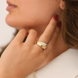 14k Gold | Chunky Curved Dome Ring