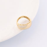 14k Gold | Chunky Curved Dome Ring