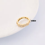 14k Gold | Eye Shaped Geometric Design Ring