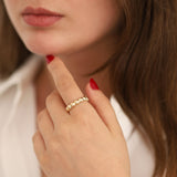 14k Gold | Beaded Ring