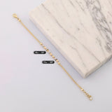 14k Gold | Cubic Design Foxtail Chain Bracelet