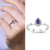 8k - 14k - 18k Gold | Sapphire and Diamond Proposal Ring