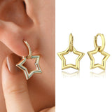 14k Gold | North Star Drop Earrings