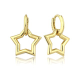 14k Gold | North Star Drop Earrings