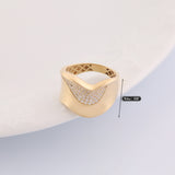 14k Gold | Inclined Fore Finger Ring