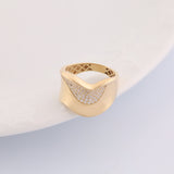 14k Gold | Inclined Fore Finger Ring