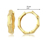 14k Gold | Huggie Circle Earrings