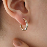 14k Gold | Huggie Circle Earrings